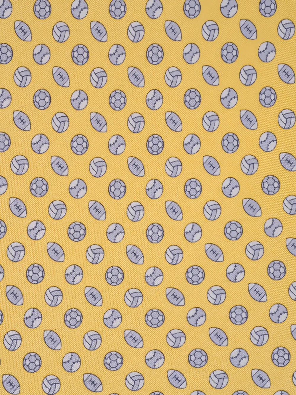 Ferragamo ball-print tie - Geel