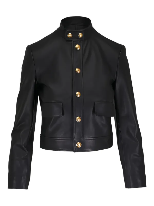 Nili Lotan Hadley Leather Jacket in Black