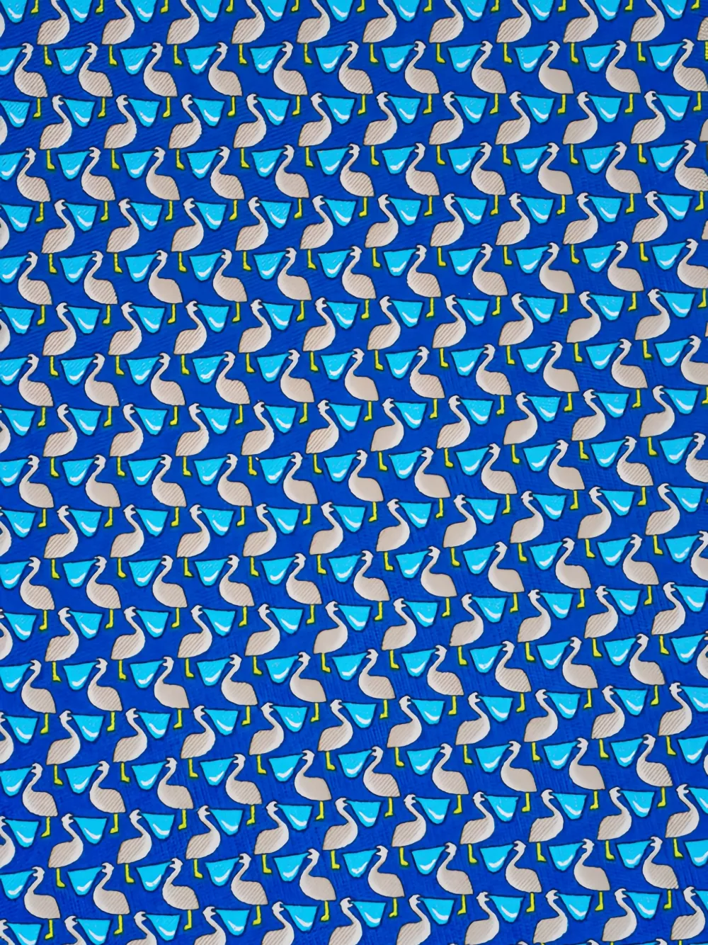 Ferragamo patterned silk tie - Blauw