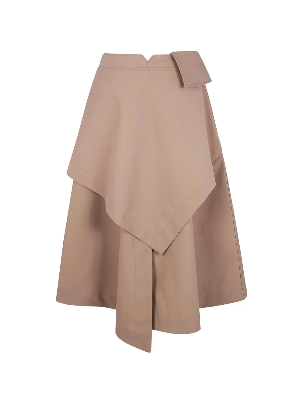 R&oacute;he drape button-details skirt - Beige