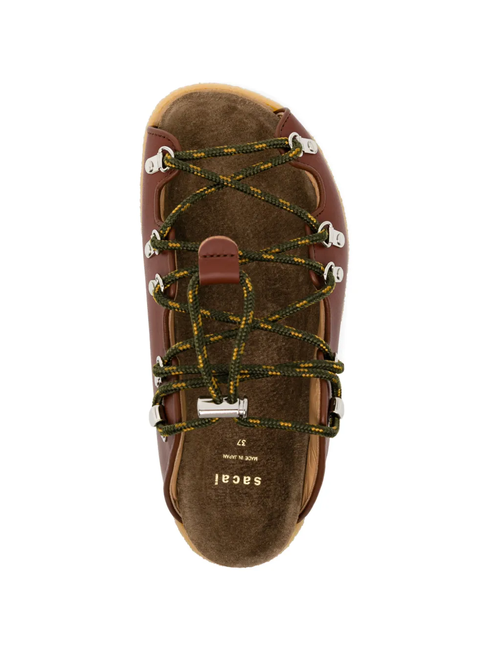 sacai Sandalen met veters Bruin