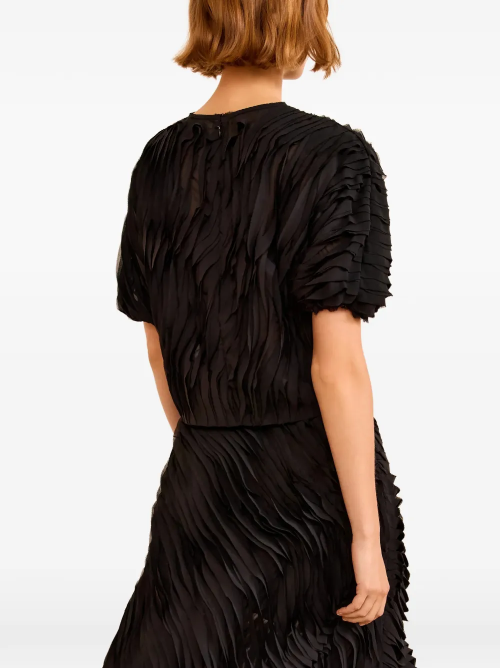  Ulla Johnson Vayda Short-sleeve Top - Black 