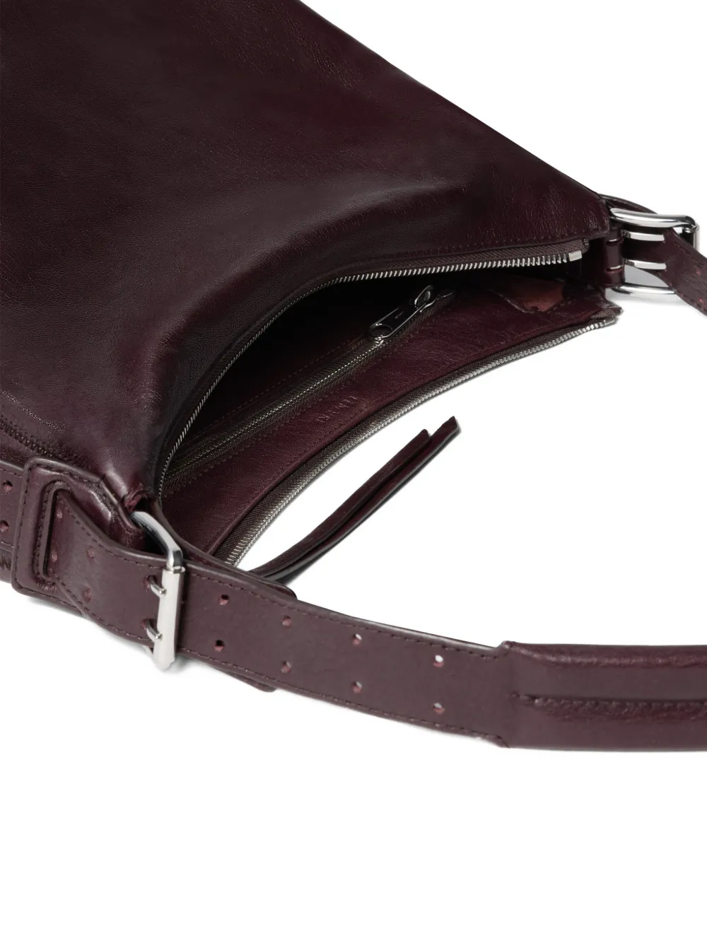LEMAIRE Kleine hobo tas met ceintuur Bruin