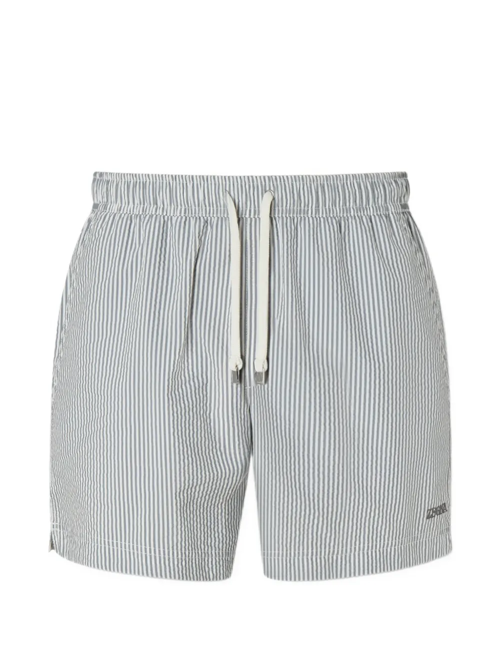 Zegna Costume da bagno a righe - Bianco