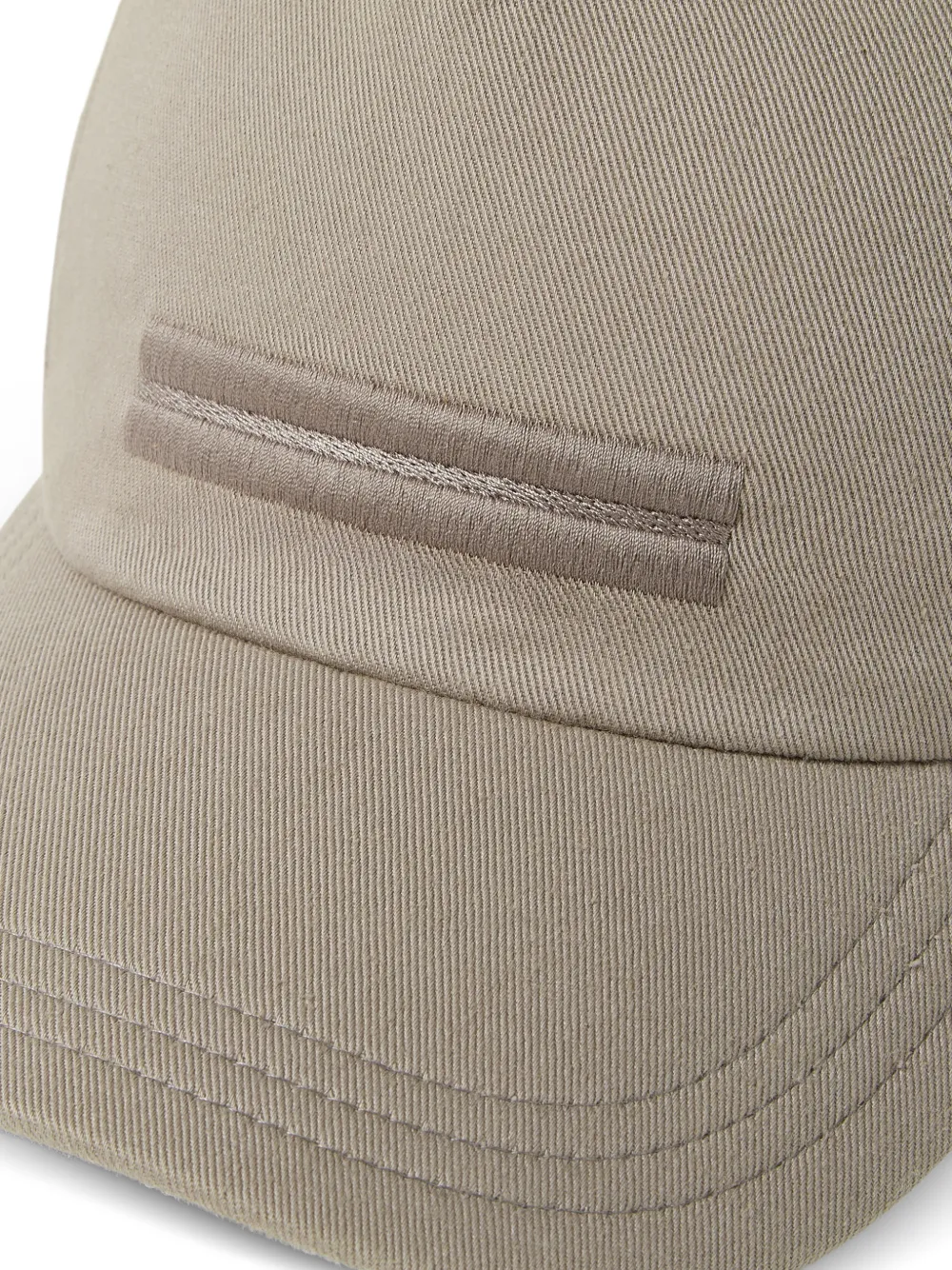 Zegna Oasi katoenen honkbalpet Beige
