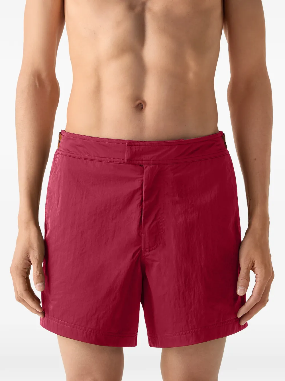 Zegna Zwembroek met logo Rood