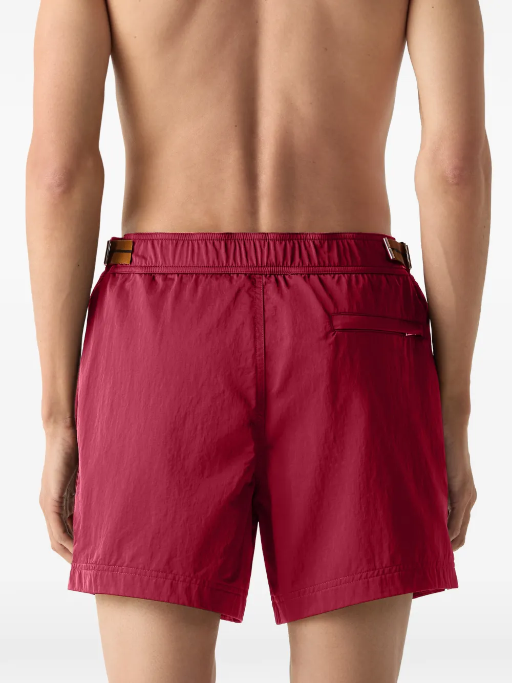Zegna Zwembroek met logo Rood