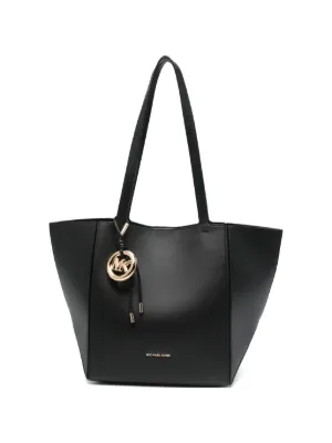 Michael Kors logo-lettering Shoulder Bag | Black | FARFETCH JO