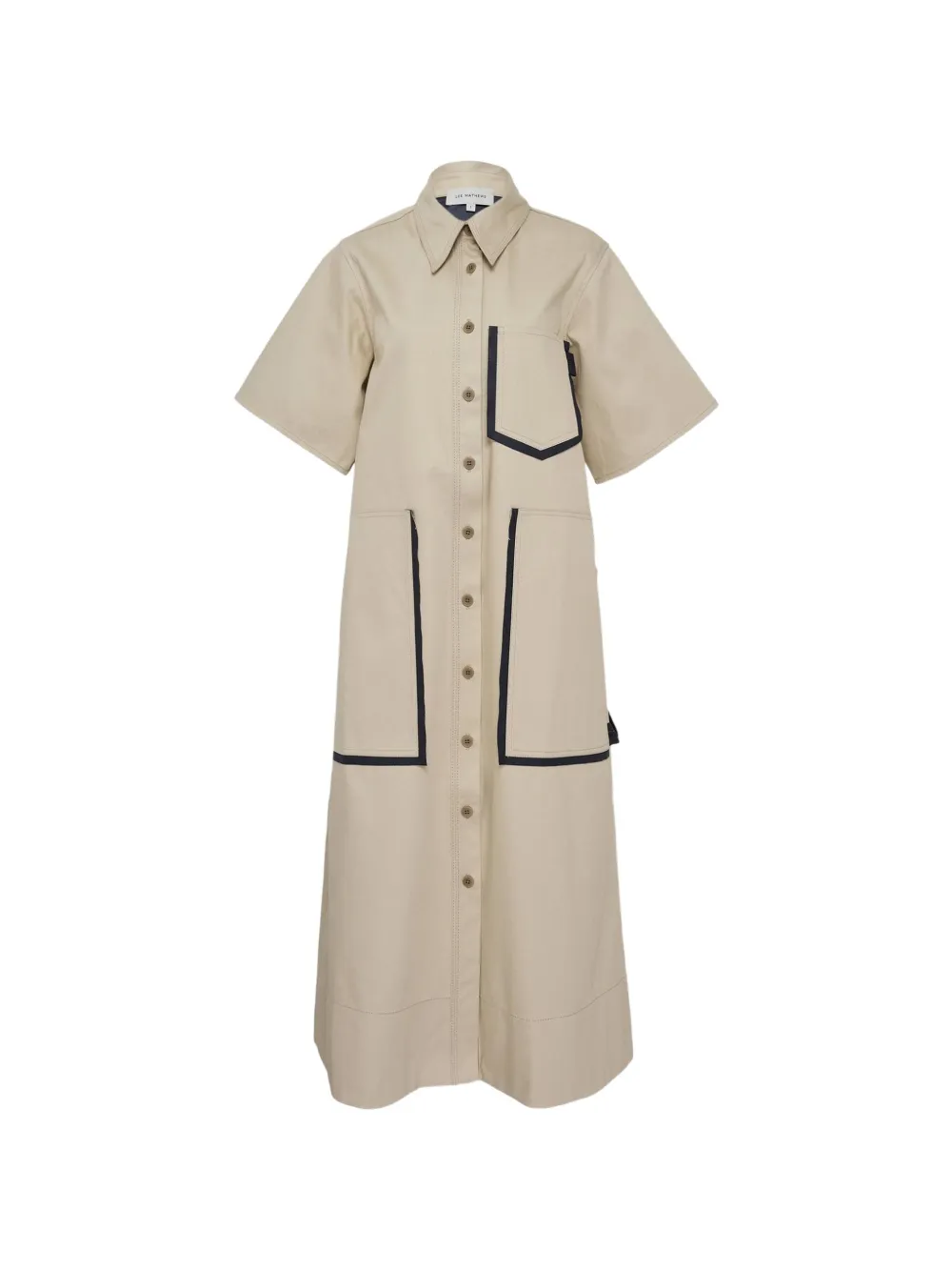 Lee Mathews pocket shirt dress - Toni neutri