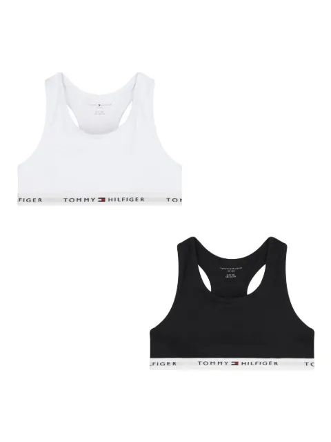 Tommy Hilfiger Junior 로고 밴드 브라 탑 세트 2p
