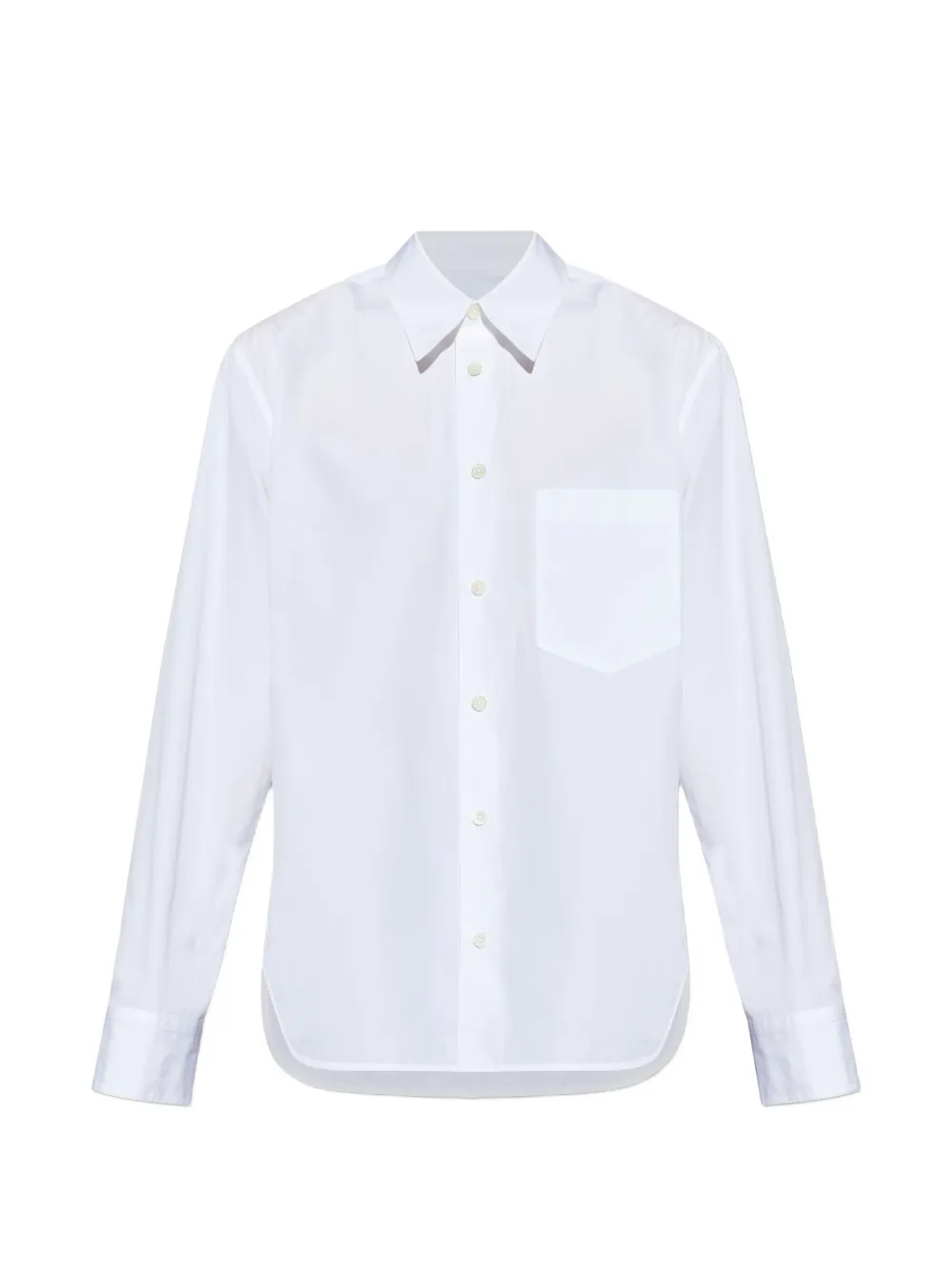 Jil Sander chest-pocket shirt - Weiß