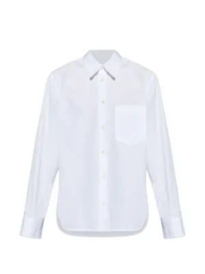 Balenciaga logo-embroidered Shirt | White | FARFETCH