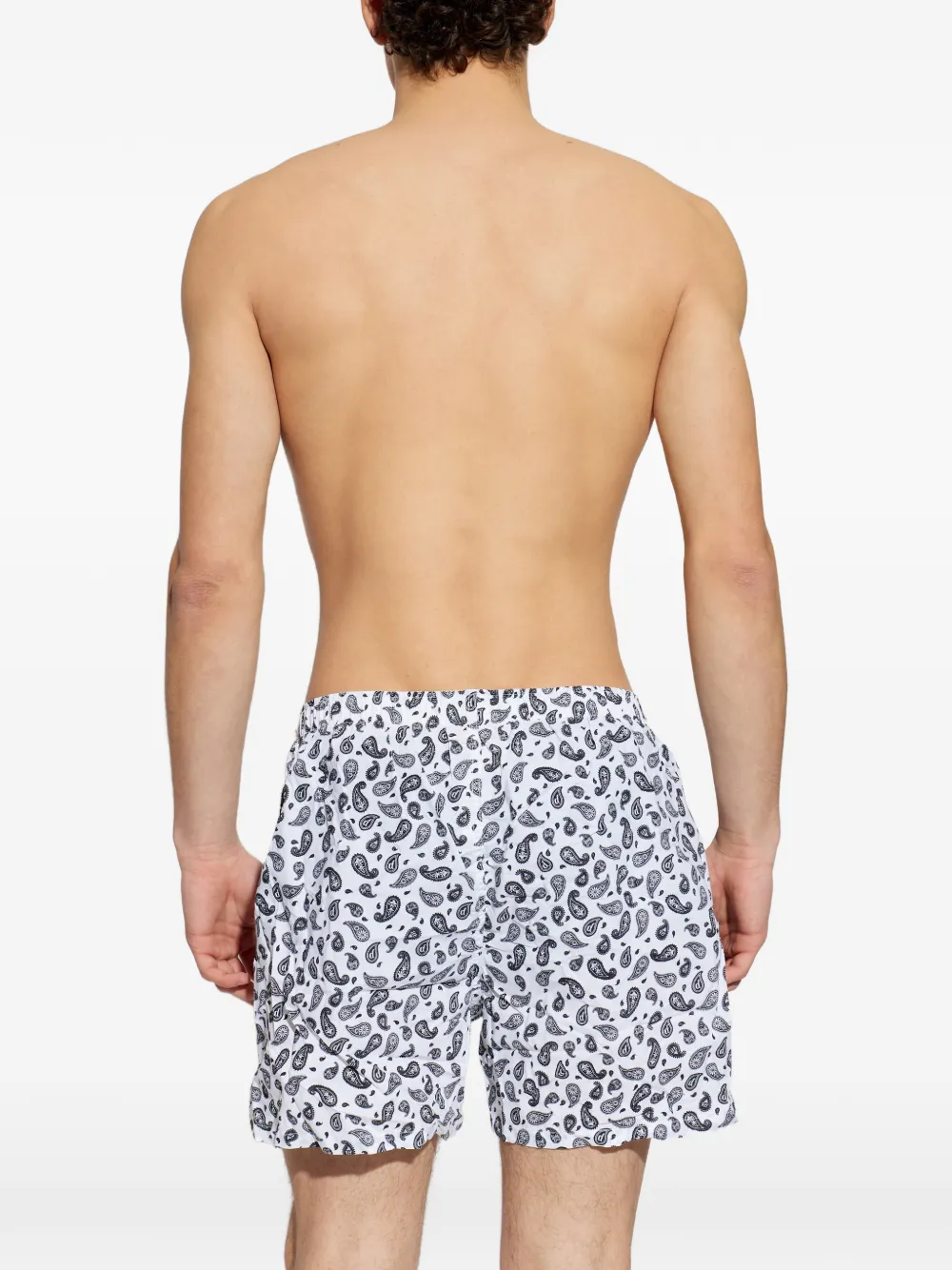Diesel Drie katoenen boxershorts met all-over print Wit