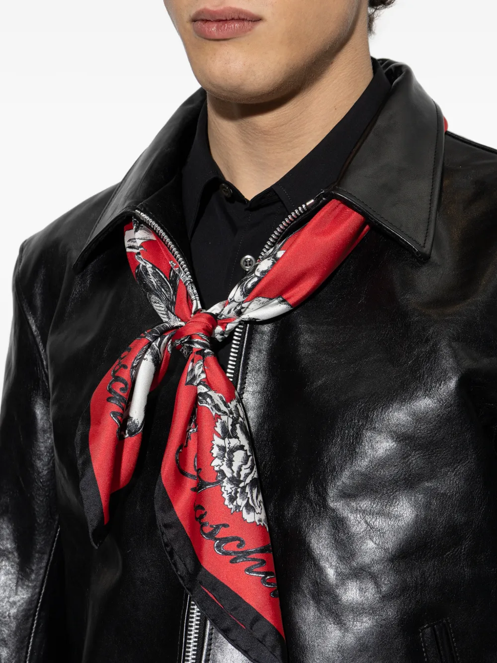 Moschino フローラル シルクスカーフ | レッド | FARFETCH JP