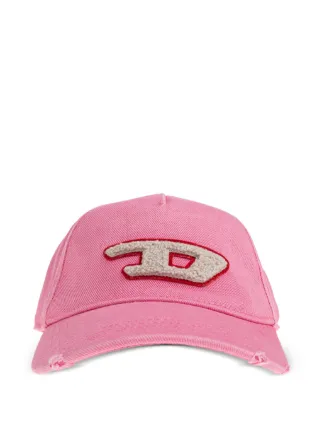 Diesel C-Spon-D Distressed Cotton Cap | Pink | FARFETCH