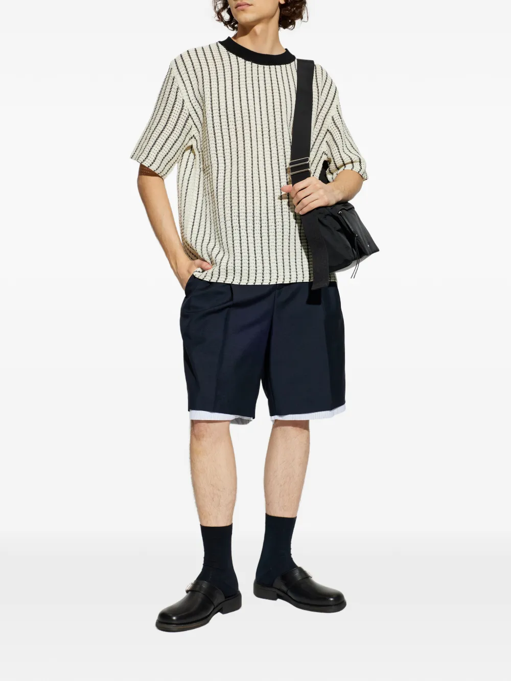 Jil Sander striped crew-neck T-shirt - Beige