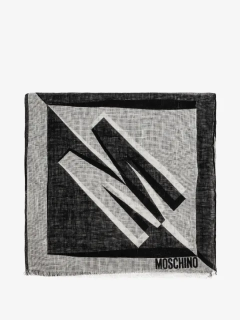 Moschino Schal mit Logo-Print