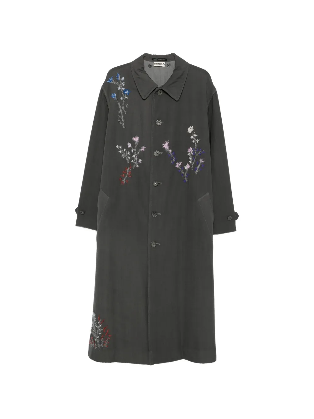 A.N.G.E.L.O. Vintage Upcycling Mantel aus Upcycling-Leder - Grau