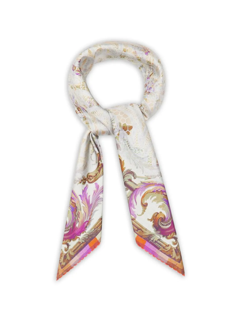 Pierre-Louis Mascia Sjaal met bloemenpatroon Beige