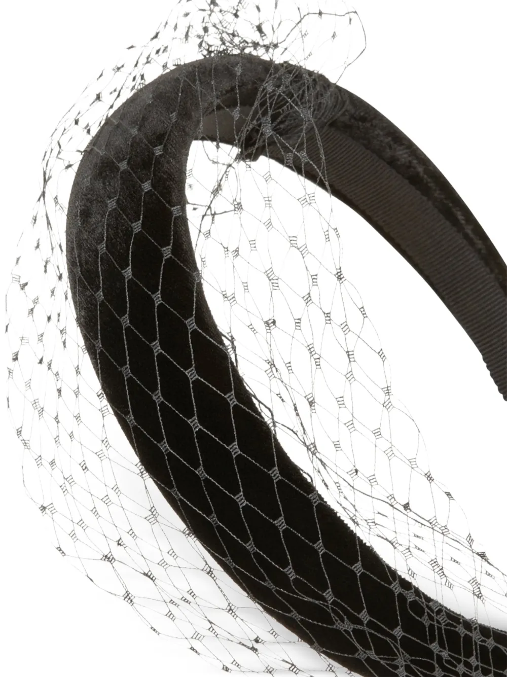  Jennifer Behr Veil-embellished Headband - Black 