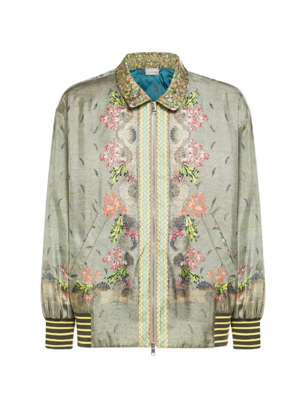 Pierre-Louis Mascia Bomber a fiori - Verde