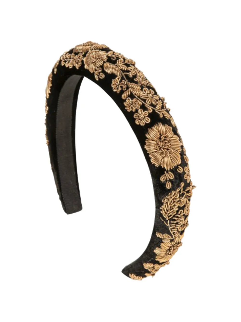 Jennifer Behr floral-embellished headband - Nero