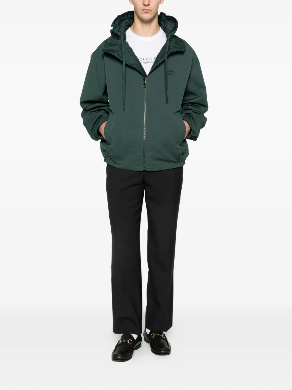 Gucci Jack met capuchon Groen