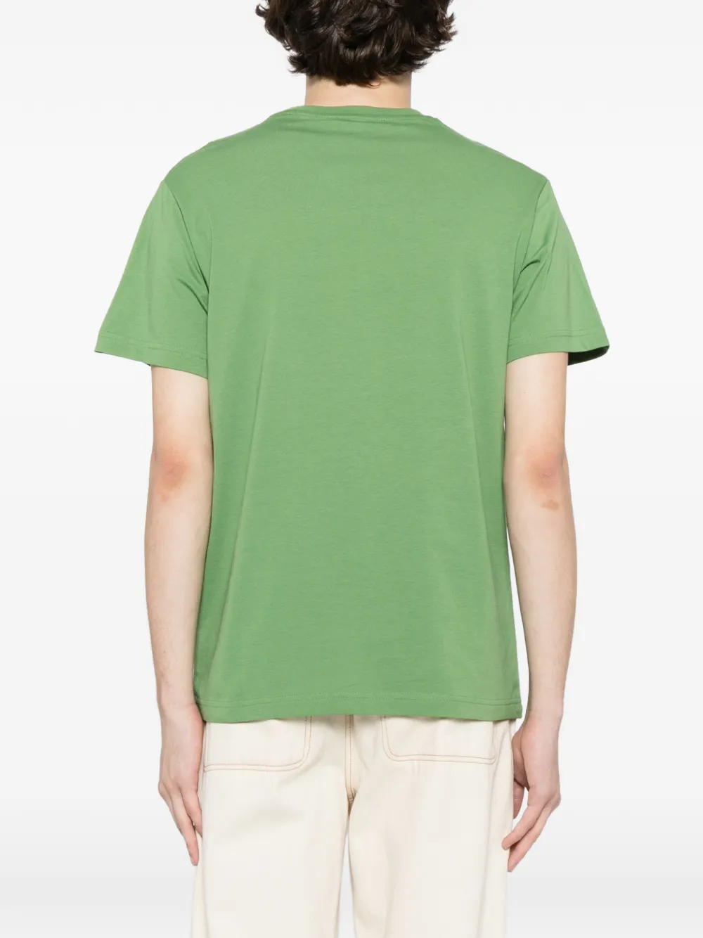 Roberto Cavalli Katoenen T-shirt met grafische print Groen