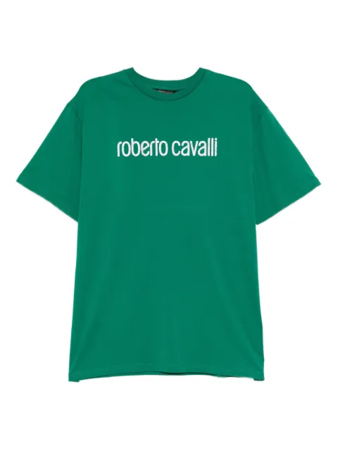 Roberto Cavalli t-shirt en coton à logo imprimé