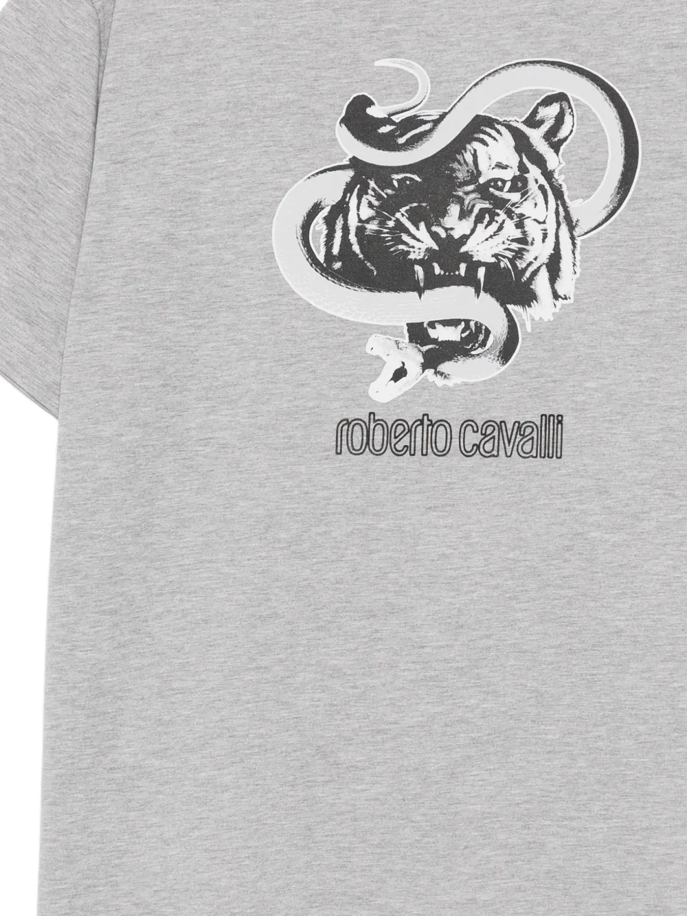 Roberto Cavalli T-shirt met print Grijs