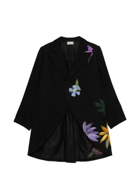 A.N.G.E.L.O. Vintage Upcycling floral-detail wool coat