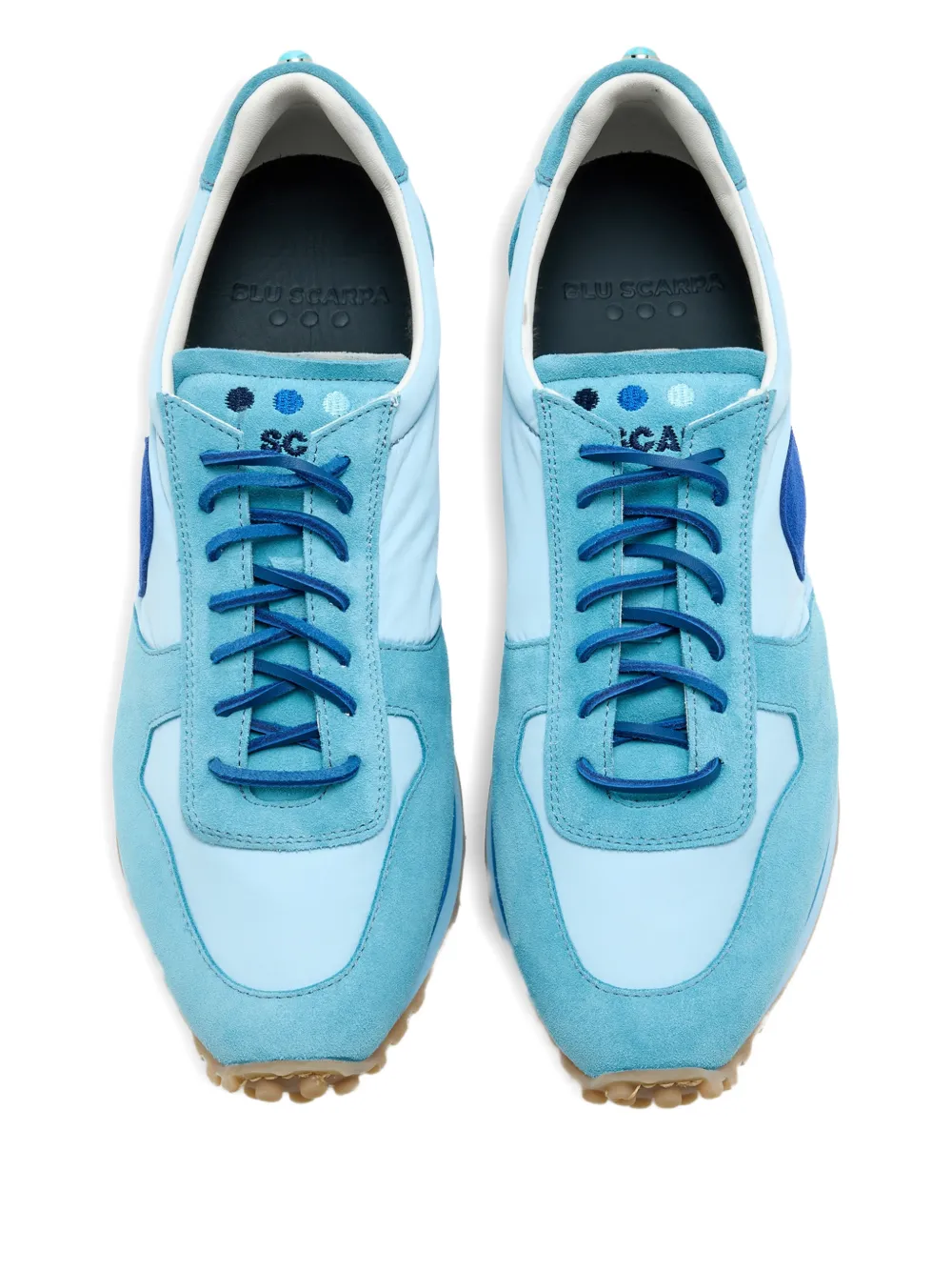 Blu Scarpa Sneakers met ronde patch Blauw