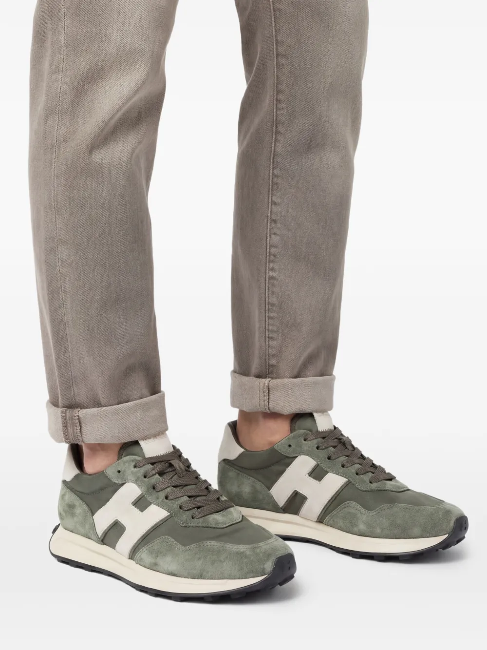 Hogan H601 sneakers met logo Groen