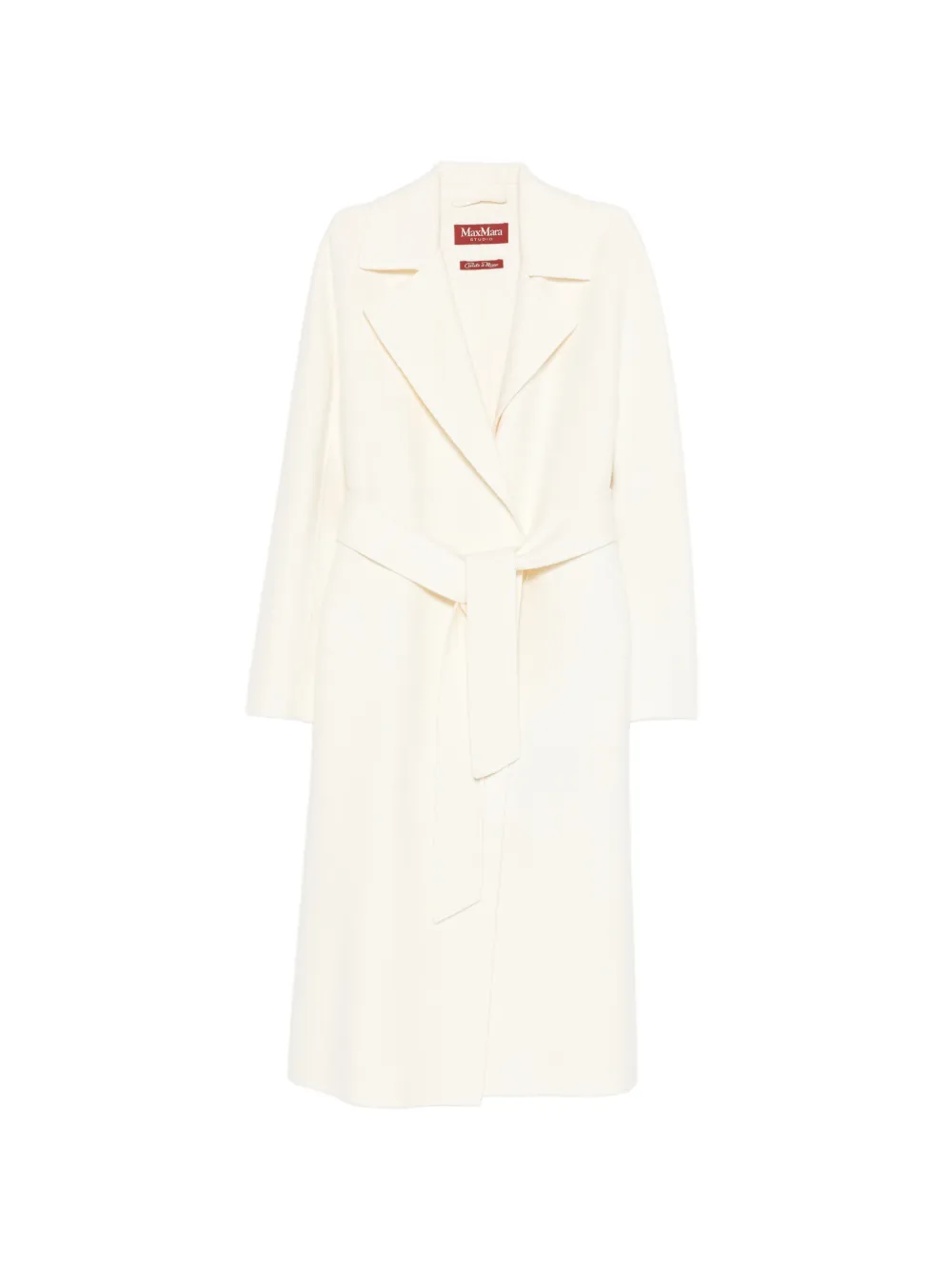 Max Mara belted coat - Bianco