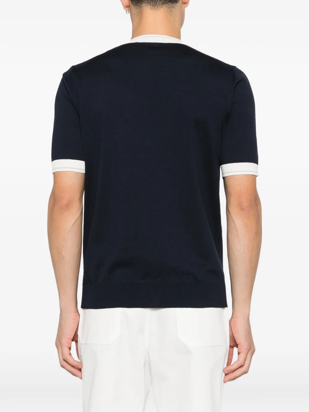 Eleventy T-shirt met ronde hals Blauw