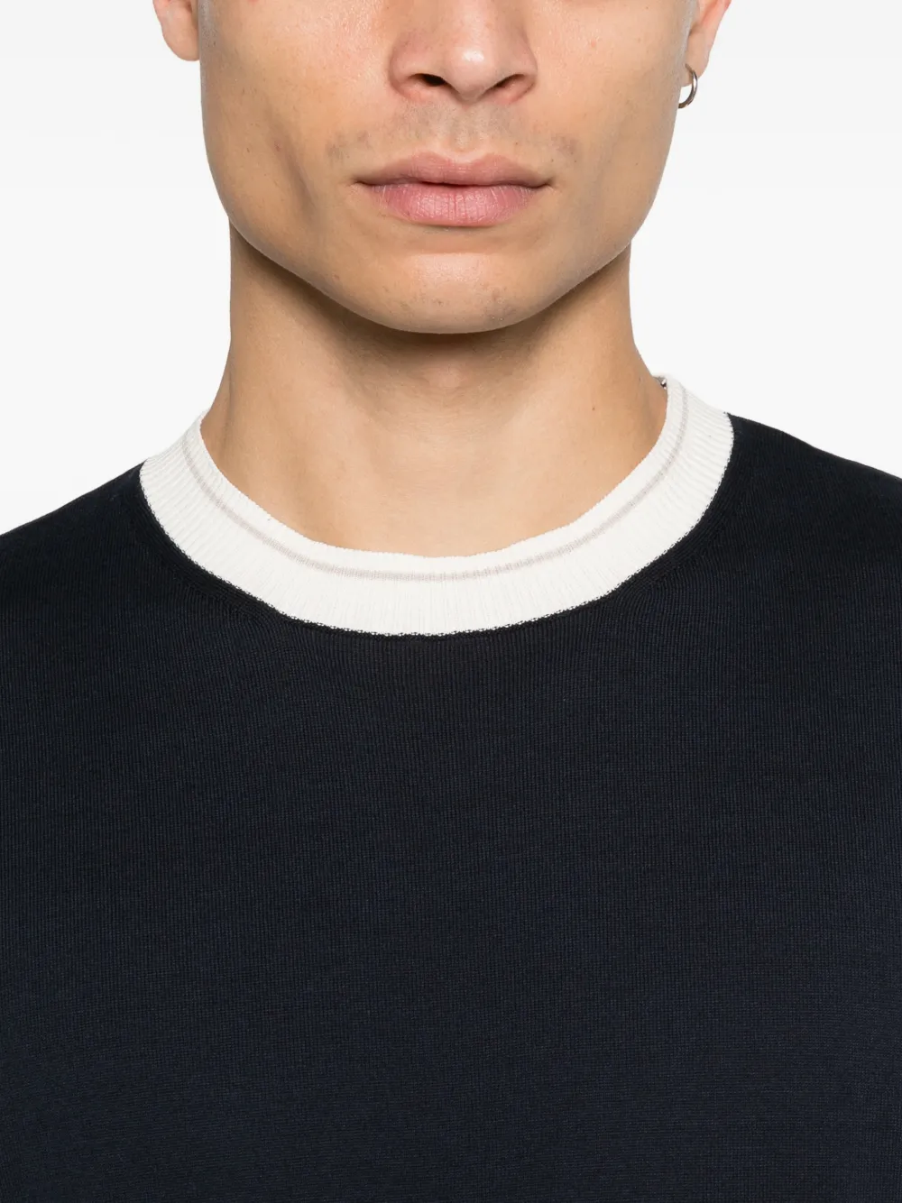 Eleventy T-shirt met ronde hals Blauw