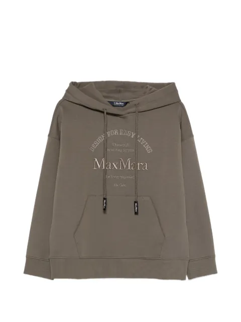 'S Max Mara logo-embroidered hoodie