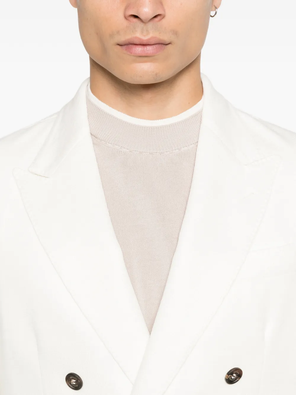 Eleventy Blazer met dubbele rij knopen Wit