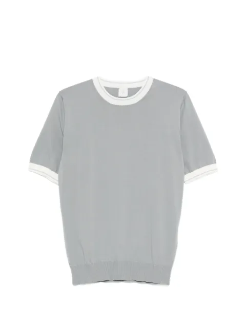 Eleventy contrast-trim T-shirt