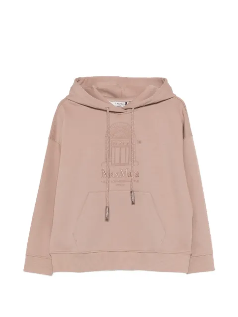 'S Max Mara sudadera con capucha y logo bordado