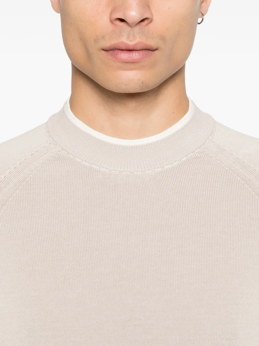 Eleventy T-shirt met gelaagd-effect Beige