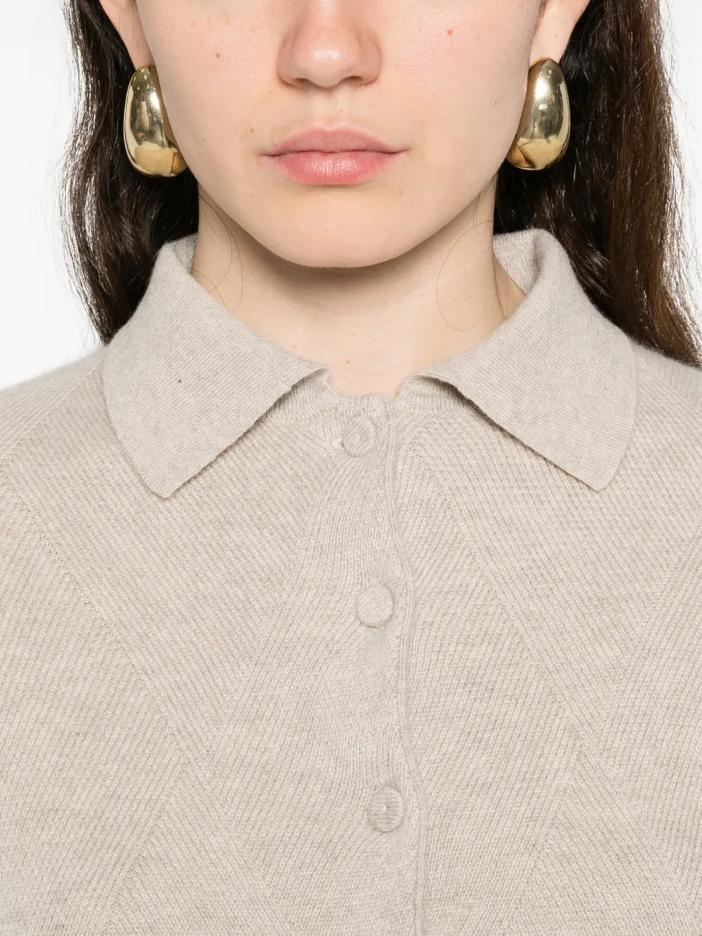 Max Mara Vest met lange mouwen Beige