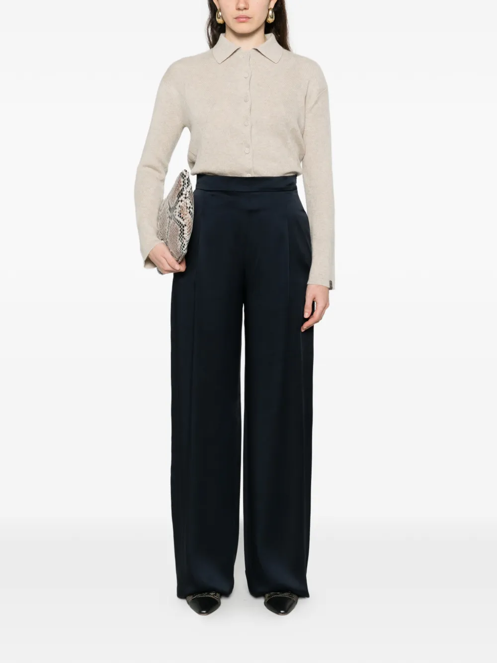 Max Mara Vest met lange mouwen Beige
