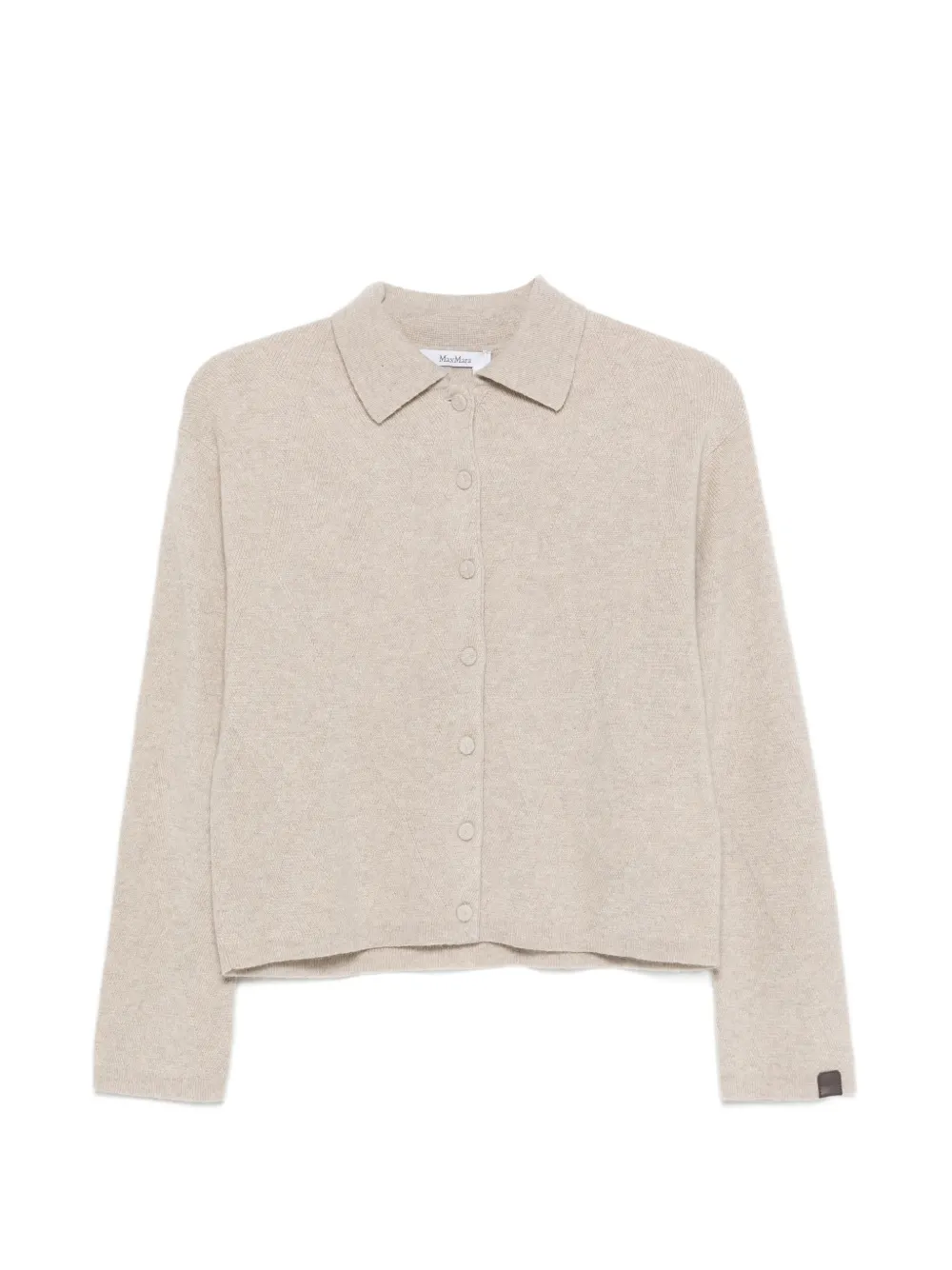Max Mara long-sleeve buttoned cardigan - Toni neutri
