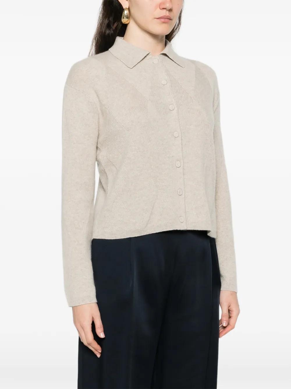 Max Mara Vest met lange mouwen Beige
