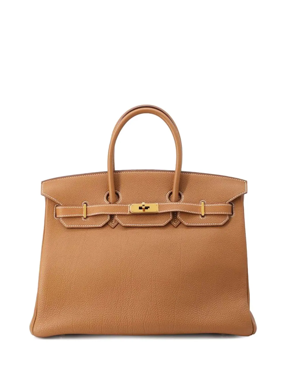 Hermès Pre-Owned 2007 Togo Birkin Retourne 35 handbag - Marrone