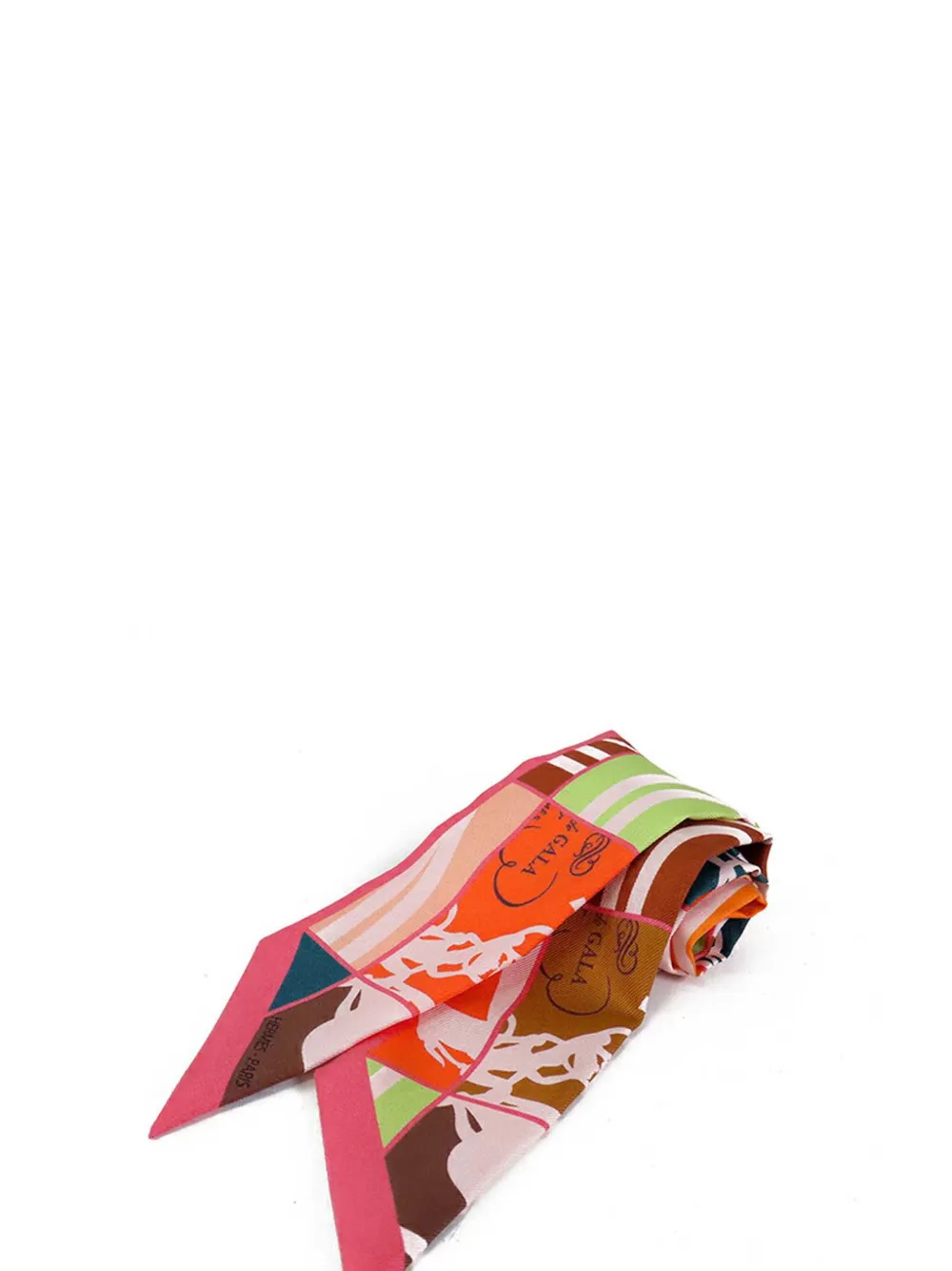 Hermès Pre-Owned 2010-2025 En Desordre Silk Twilly Scarf scarves - Multicolore