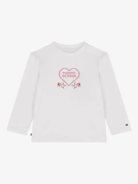 Tommy Hilfiger Junior logo-detail long-sleeve T-shirt