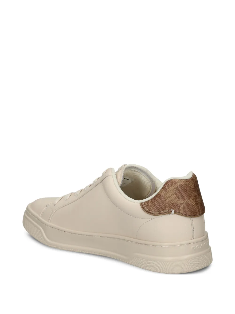 Coach High Line sneakers met logodetail Beige