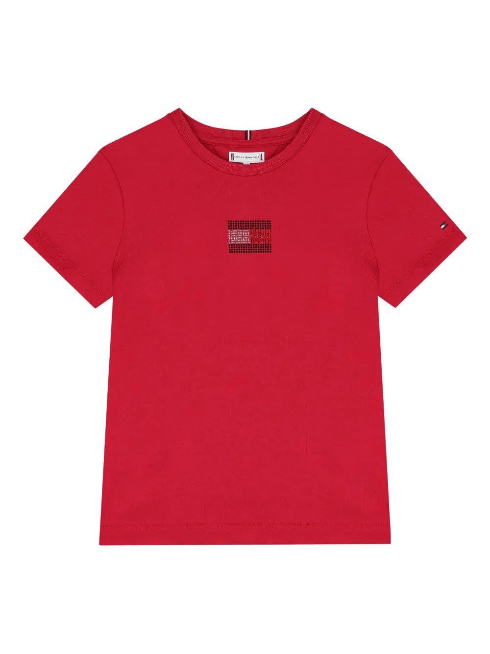 Tommy Hilfiger Junior logo-embellished T-shirt - Rosso